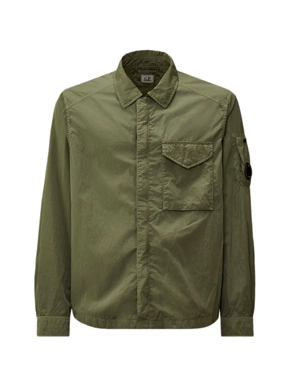 C.P. Company Chrome-R Lens shirtjack met rits Groen