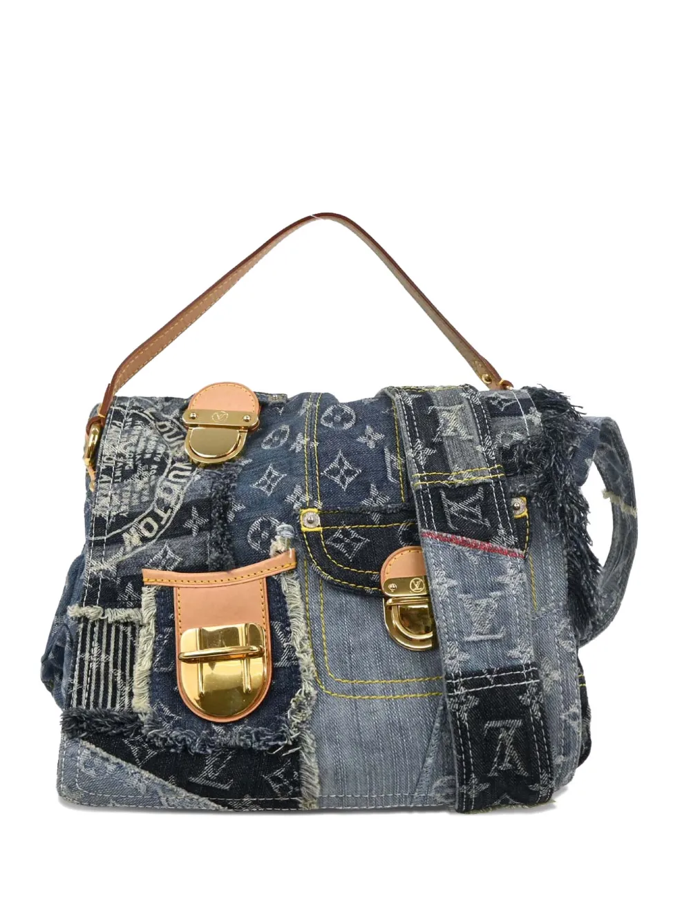 Louis Vuitton Pre-Owned Borsa a spalla Postie con monogramma 2007 - Blu