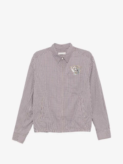 CROQUIS sobrecamisa con motivo de cuadros