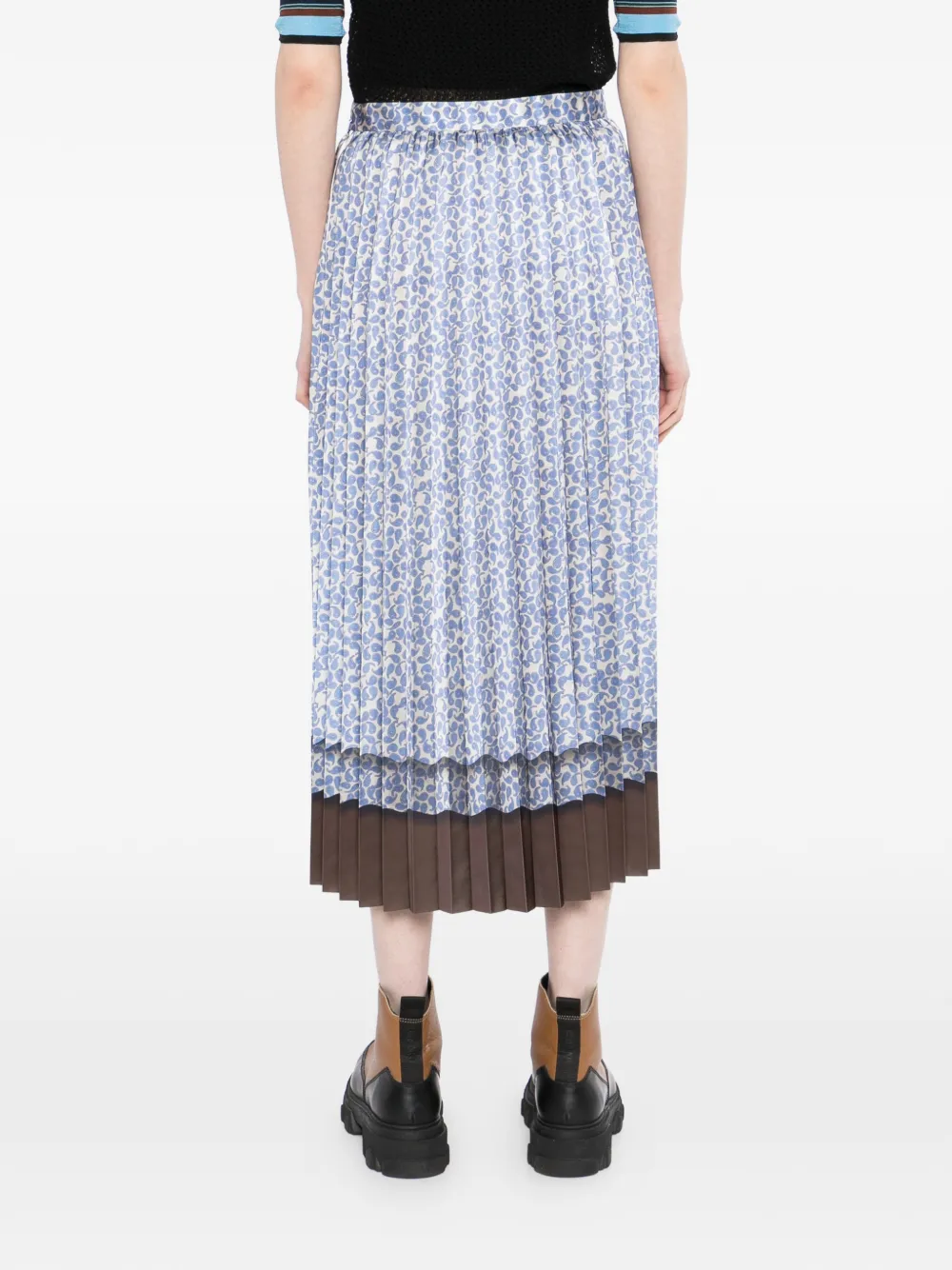 JNBY Midi-rok met paisley-print Blauw