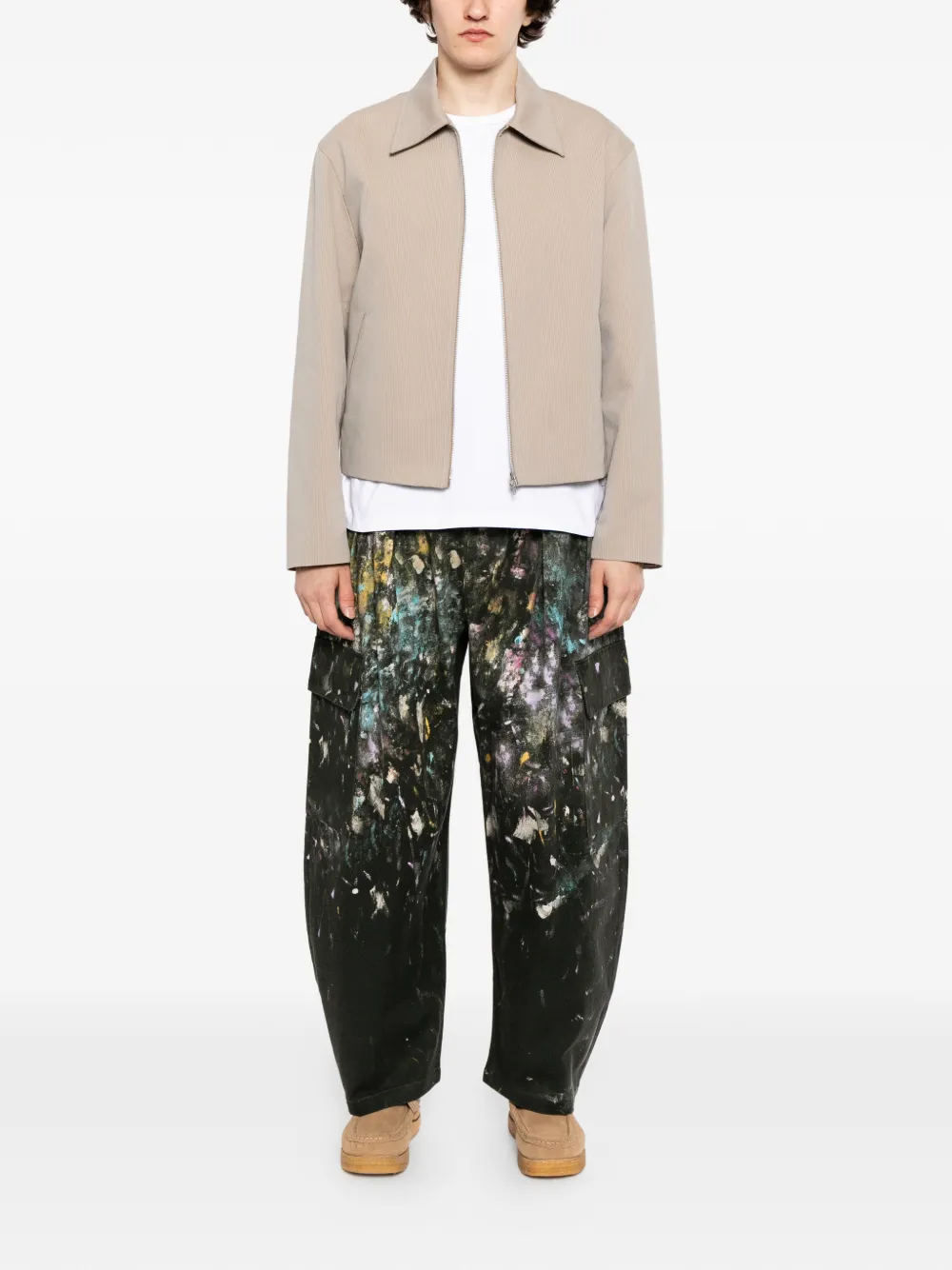 CROQUIS Katoenen broek met zak Zwart