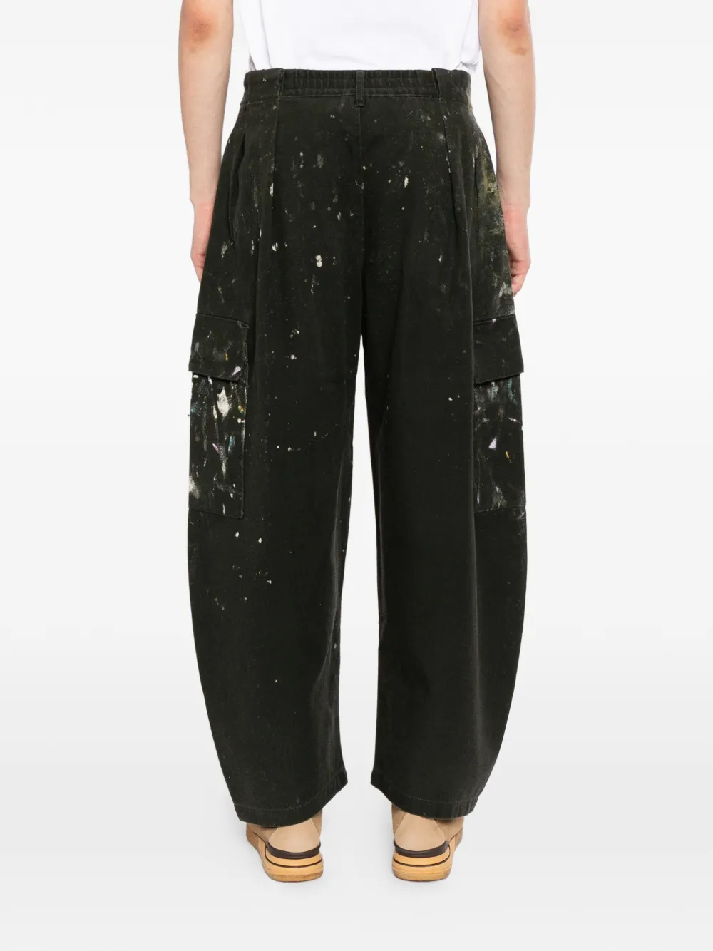 CROQUIS Katoenen broek met zak Zwart
