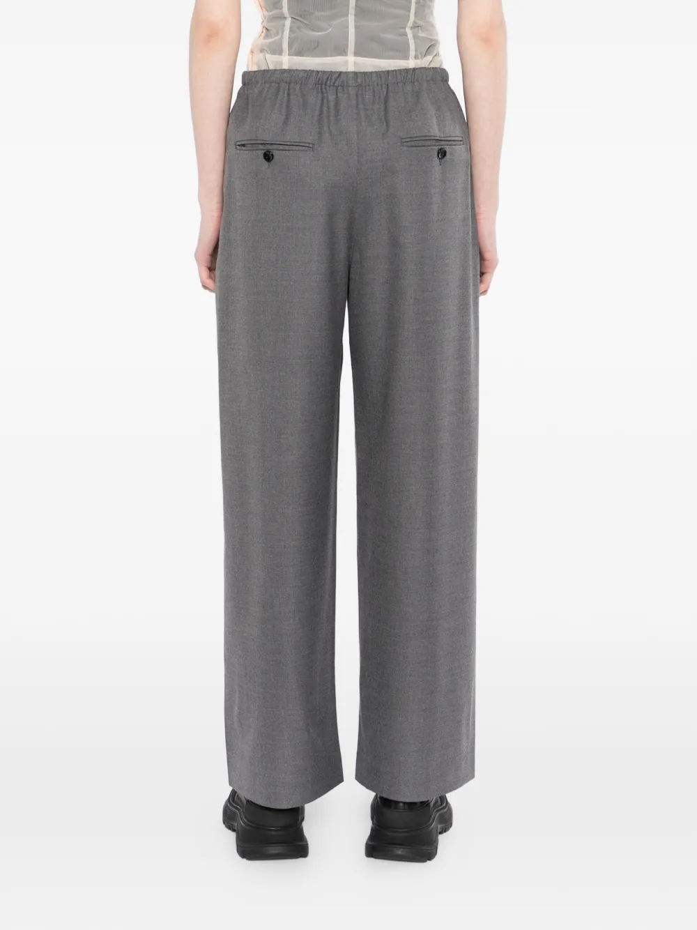 JNBY Broek met wijde pijpen Grijs