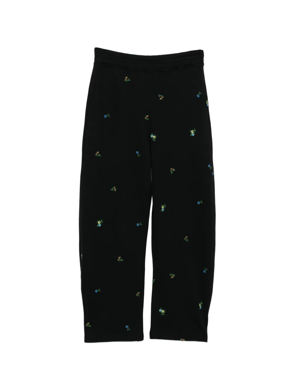 JNBY Pantaloni con ricamo a fiori - Nero