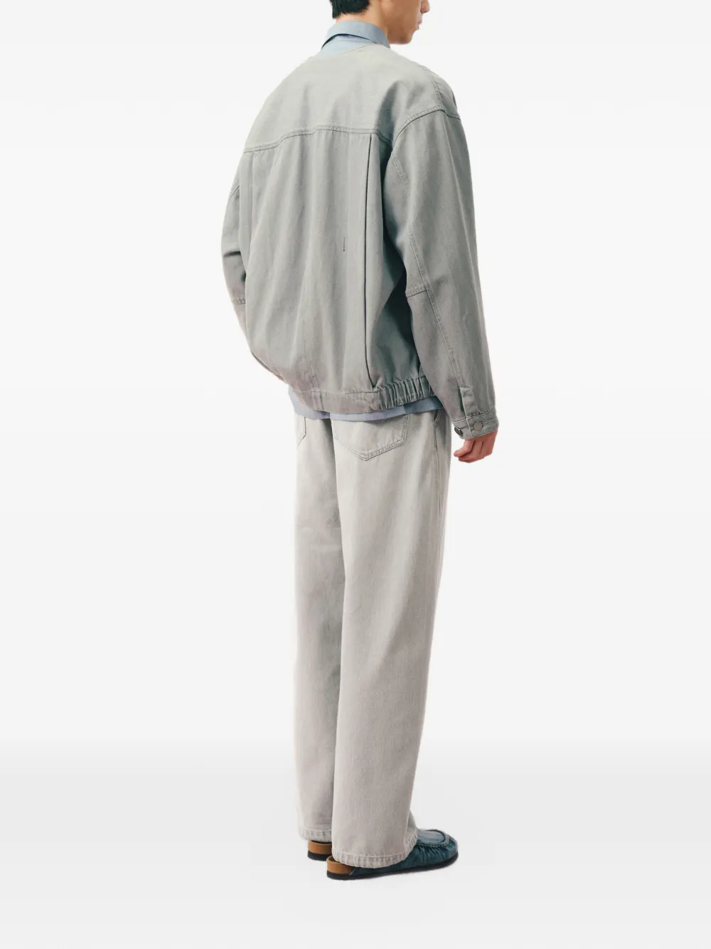 CROQUIS Jeans met wijde pijpen Grijs