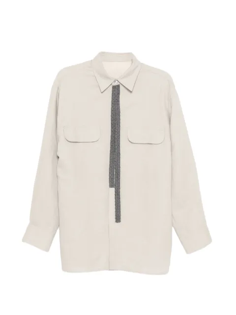 CROQUIS knitted-applique shirt