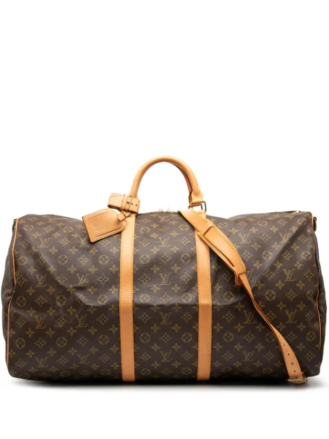 Louis Vuitton Pre-Owned дорожная сумка Keepall Bandouliere 60 с монограммой (1992 год)