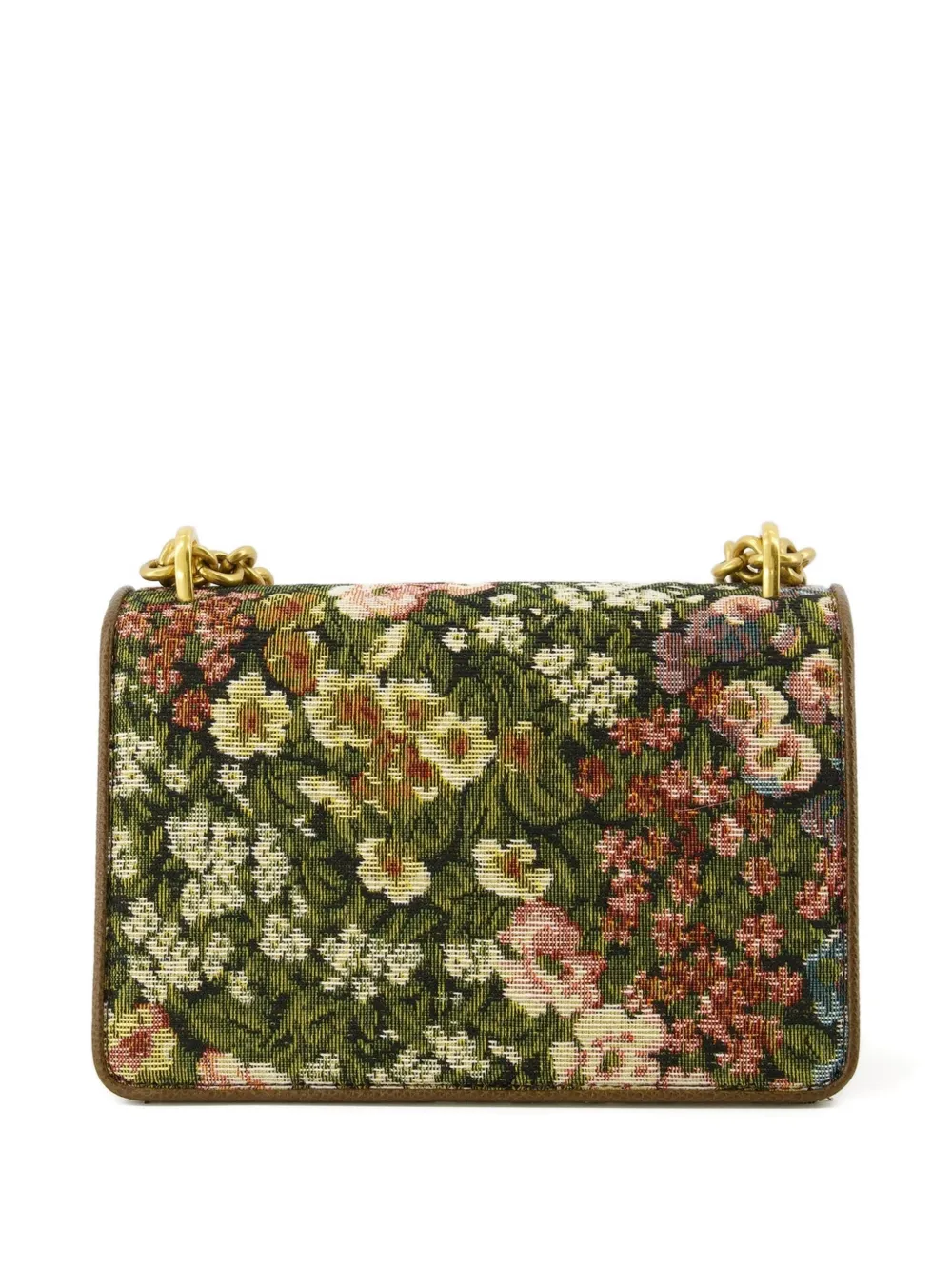 Valentino Garavani Vain floral appliqu&eacute; shoulder bag - Groen