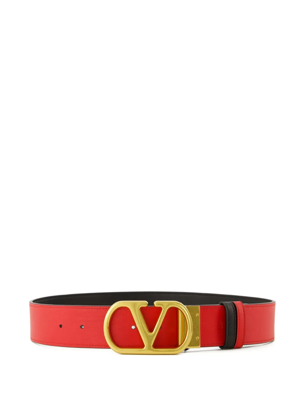 Valentino Garavani reversible logo buckle belt - Rosso