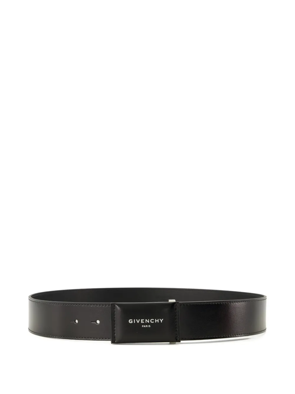 Givenchy buckle logo leather belt - Nero
