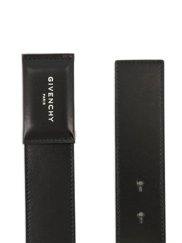 Givenchy ロゴバックル レザー ベルト | ブラック | FARFETCH JP