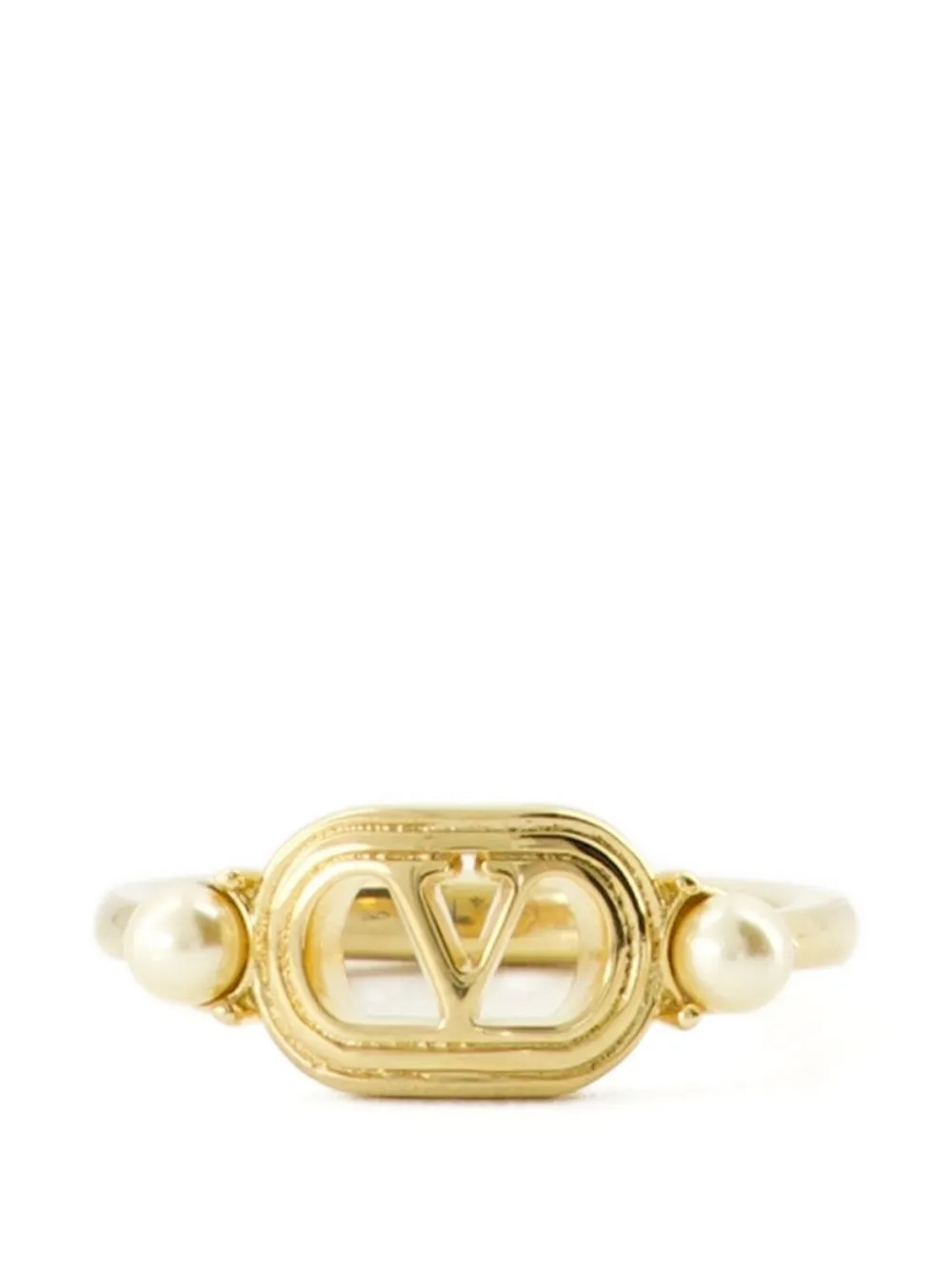 Valentino Garavani vlogo ovalette ring - Oro