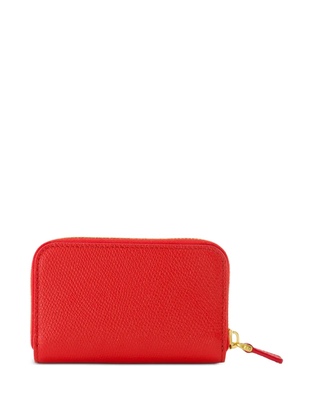 Valentino Garavani zipped grained leather wallet - Rood