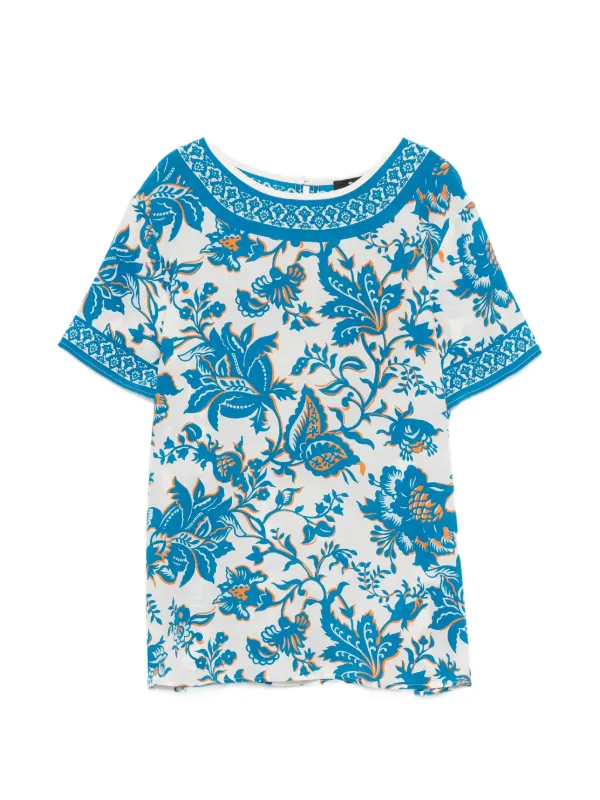 Etro Floral-print Blouse in White