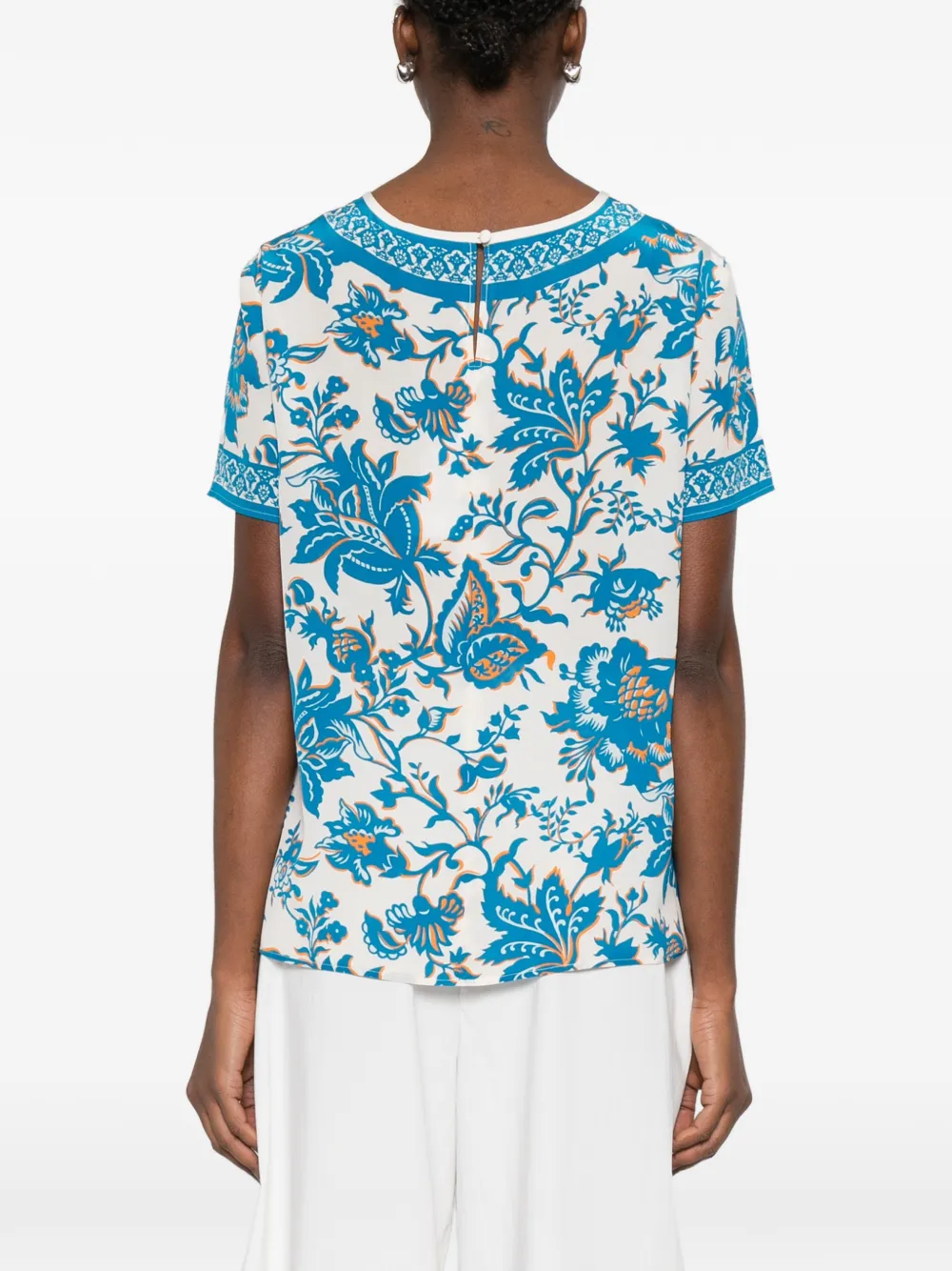 ETRO Shirt met bloemenprint Wit
