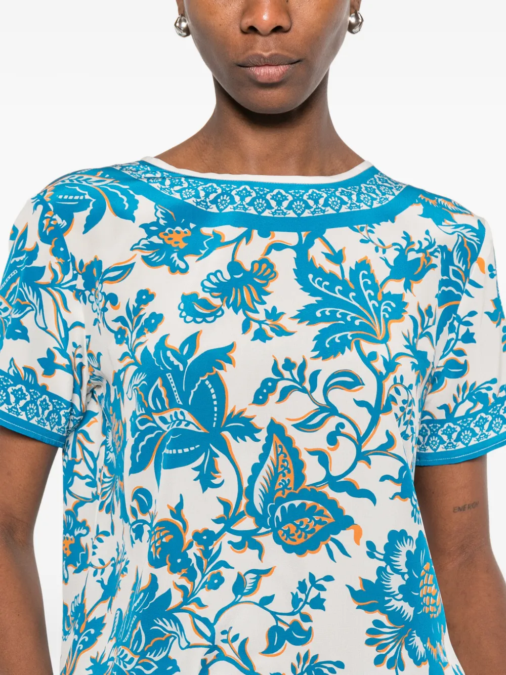 ETRO Shirt met bloemenprint Wit