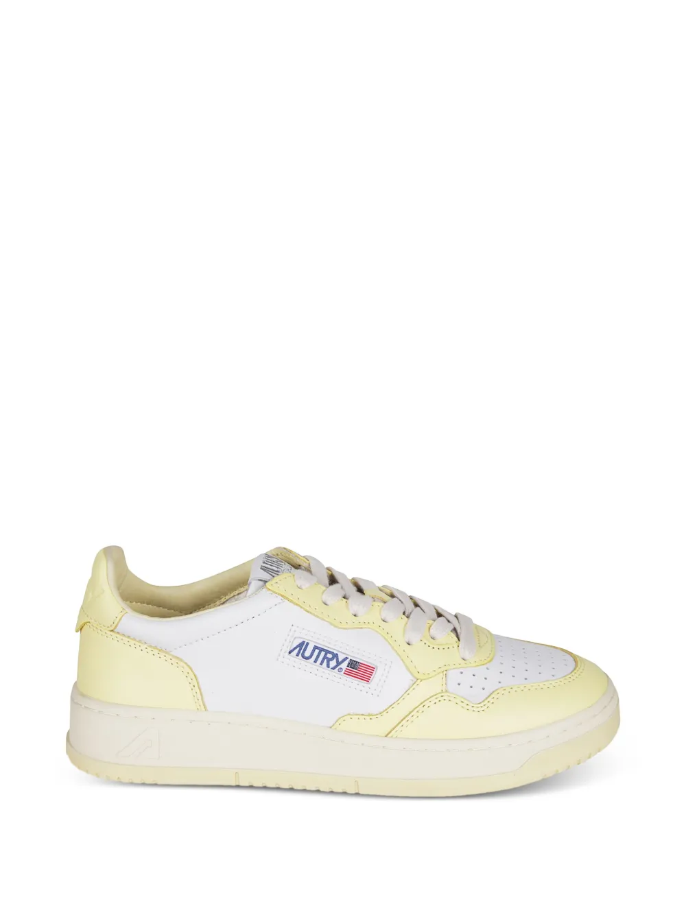 Autry panelled leather sneakers - Bianco