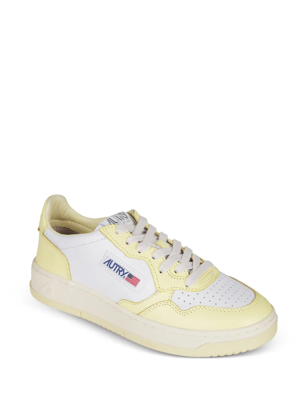 Autry Leren sneakers met vlakken Wit