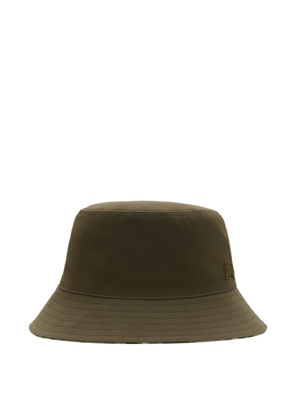 Burberry embroidered reversible bucket hat - Verde