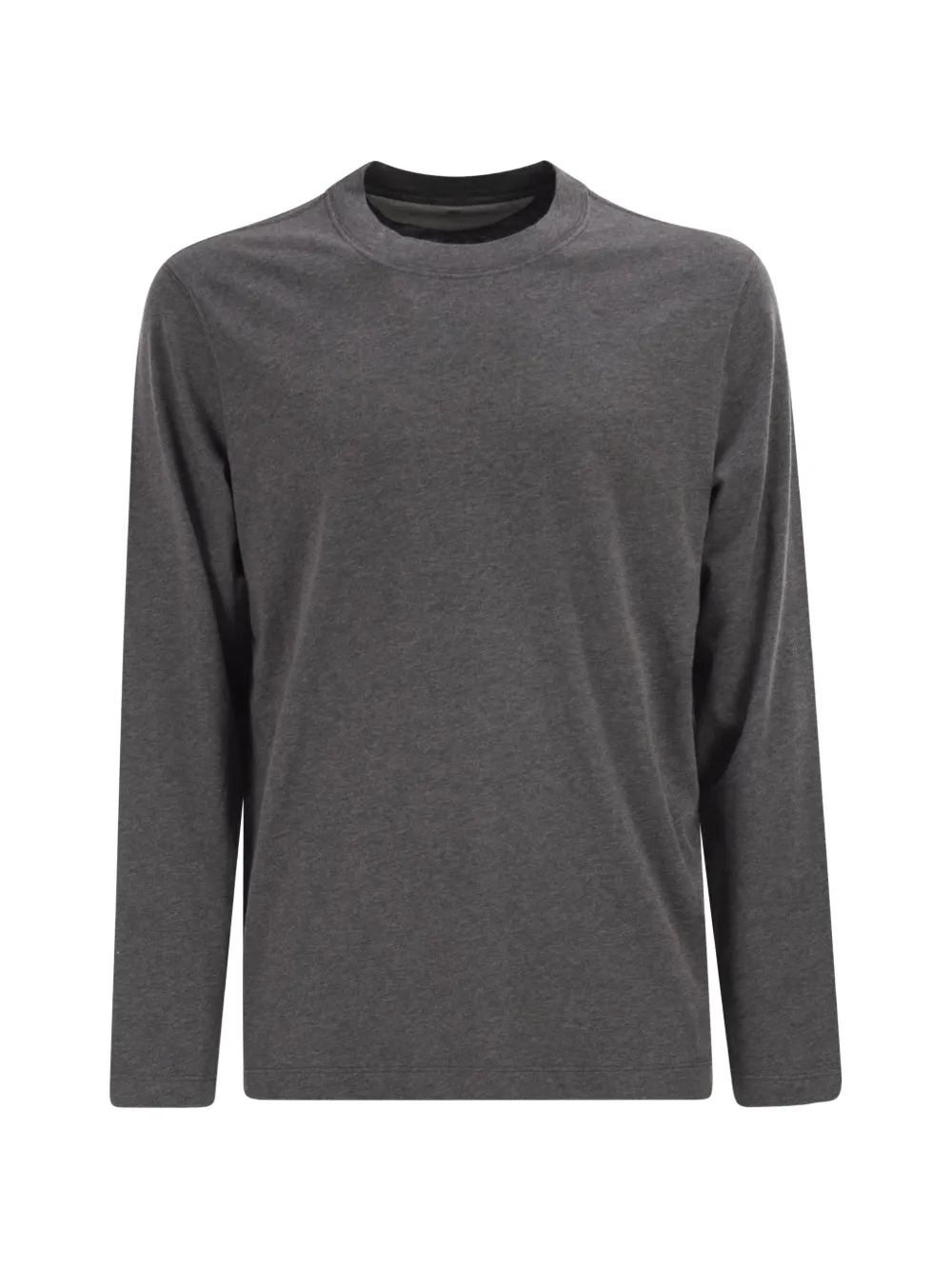 Brunello Cucinelli long-sleeves crew-neck T-shirt - Grigio