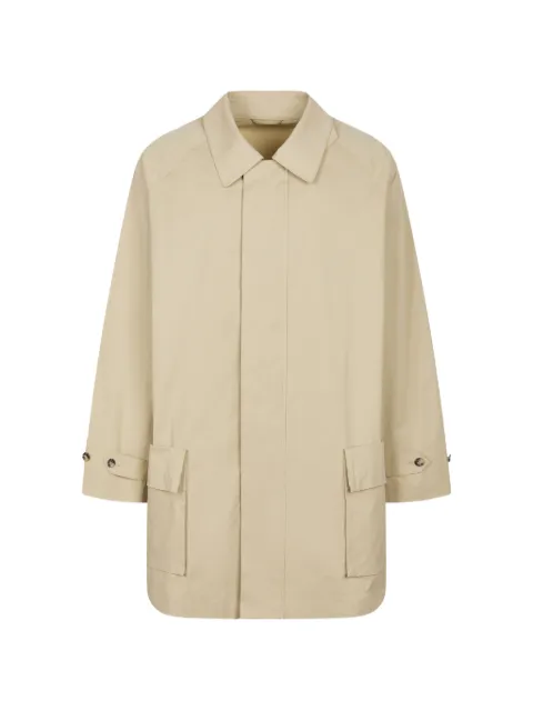 CROQUIS pointed-collar single-breasted trench coat