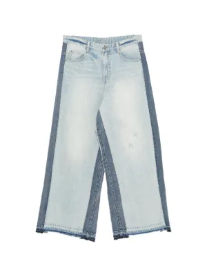 b+ab faded-effect wide-leg Denim Jeans | Blue | FARFETCH