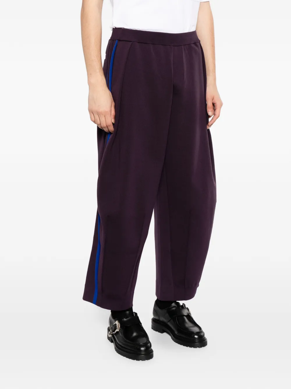  Croquis Oversized Stretch Trousers - Purple 
