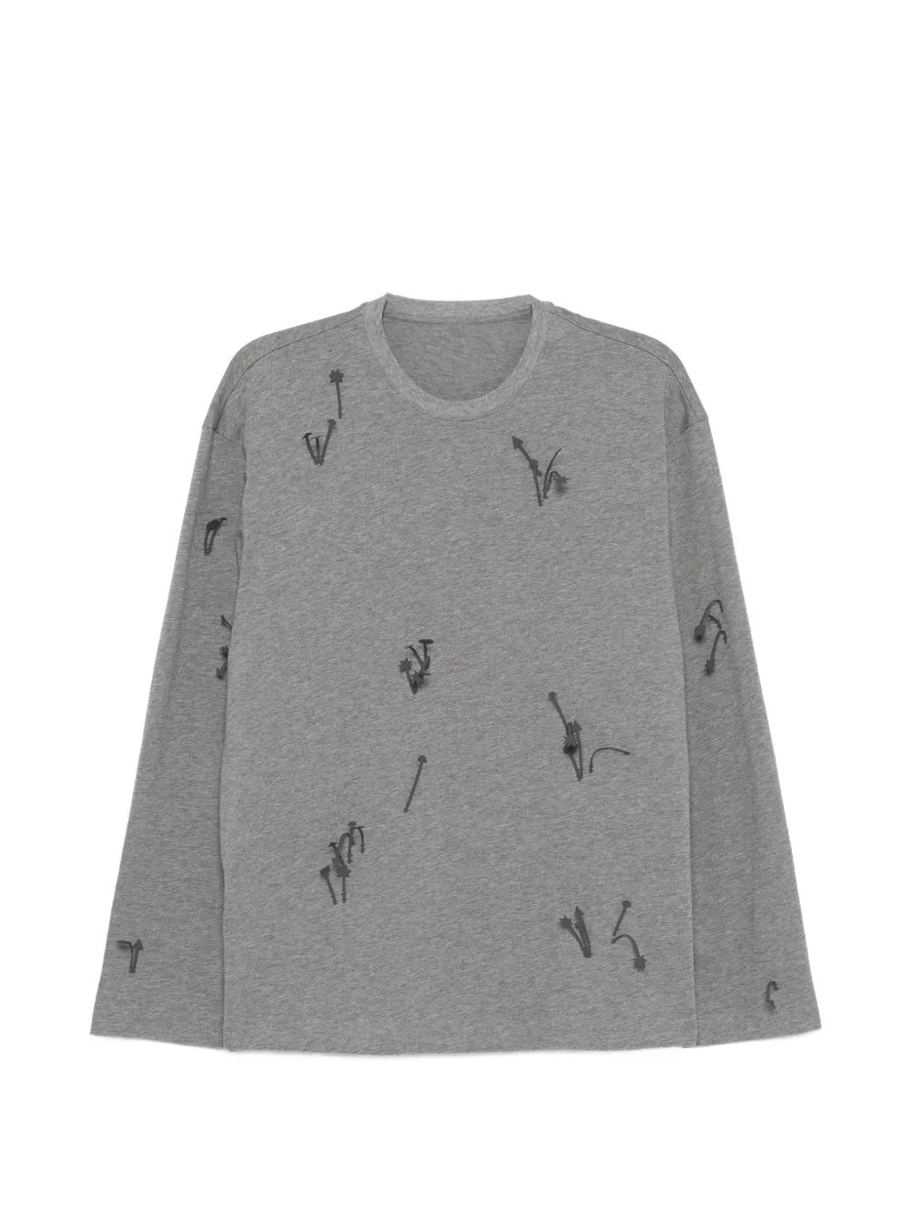 JNBY T-shirt con applicazione - Grigio