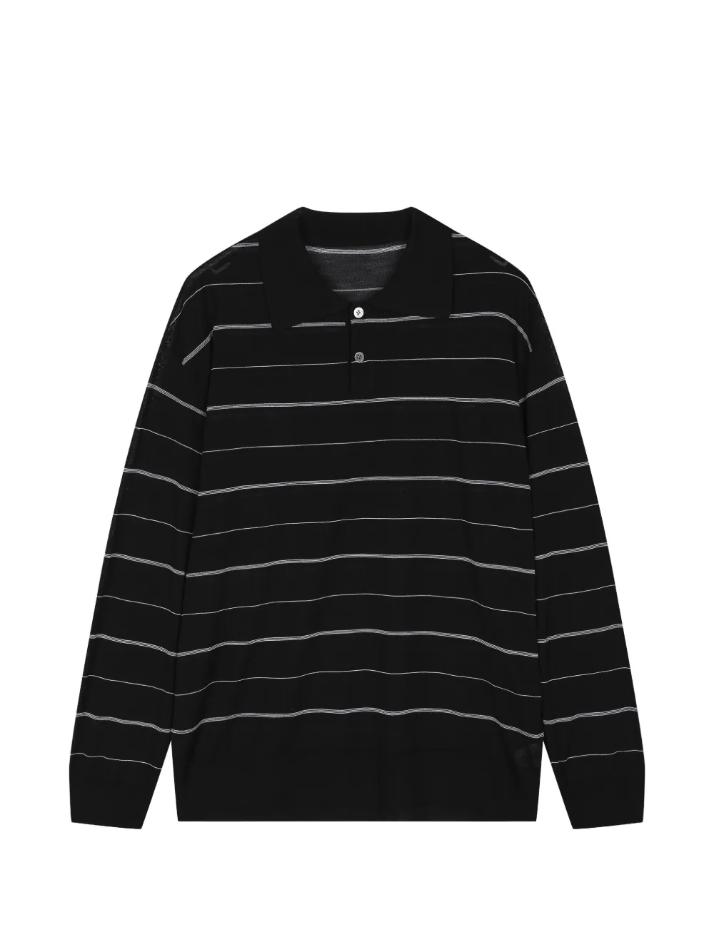 CROQUIS Gestreiftes Poloshirt - Schwarz