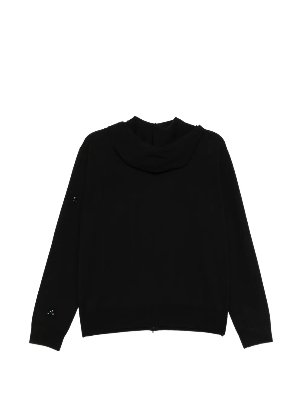  Jnby Wool Zip-up Hoodie - Black 