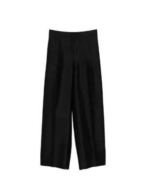 La Piscine Wrap Trousers | Black | FARFETCH JO