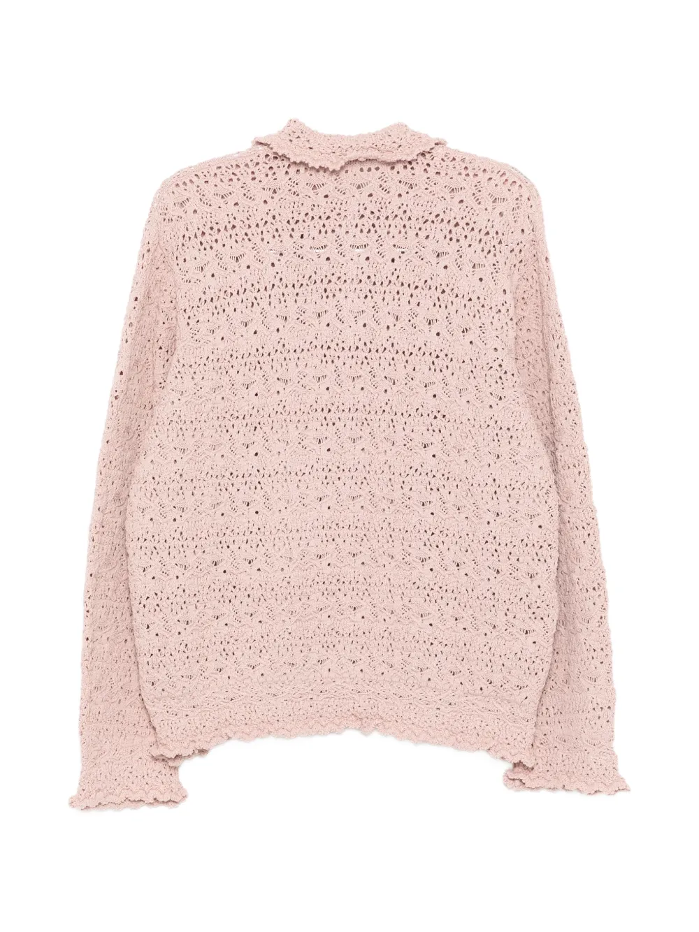 Jacquard Long Sleeved Pullover Sweater