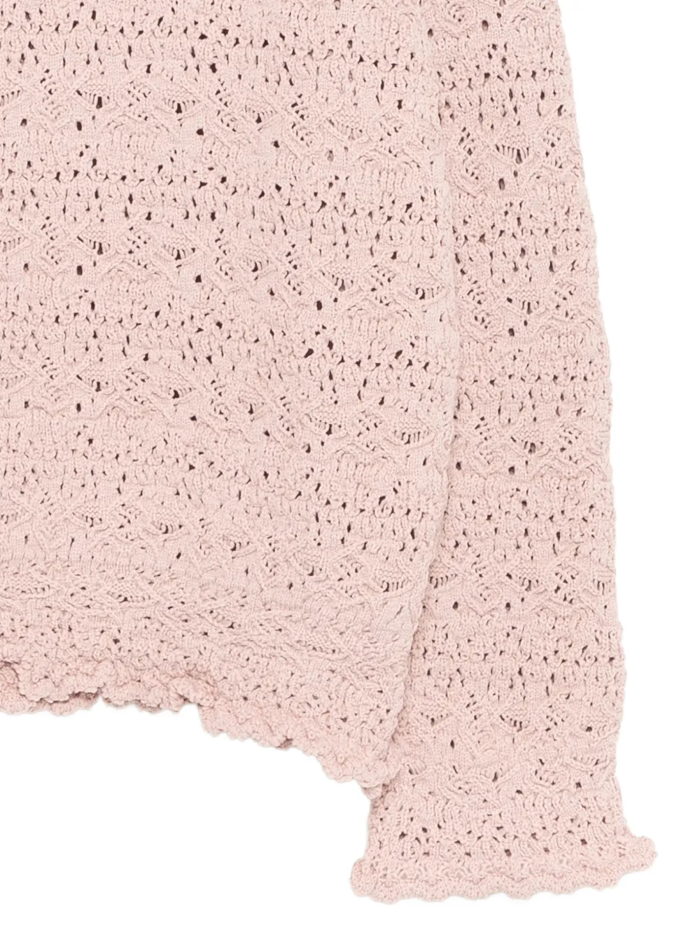 Jacquard Long Sleeved Pullover Sweater
