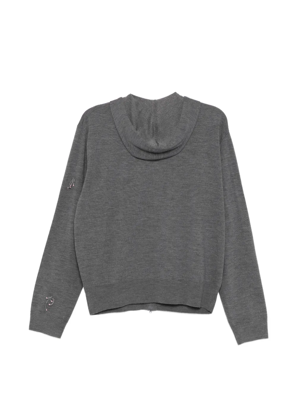  Jnby Tassel Knitted Hoodie - Grey 