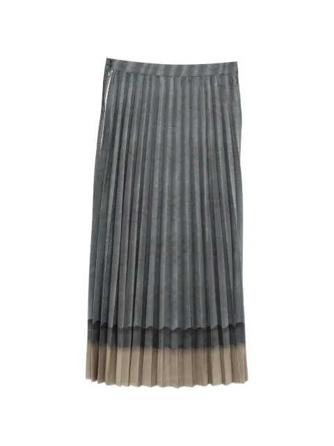 JNBY patterned pleated midi skirt
