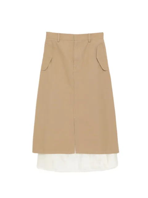 JNBY layered midi skirt