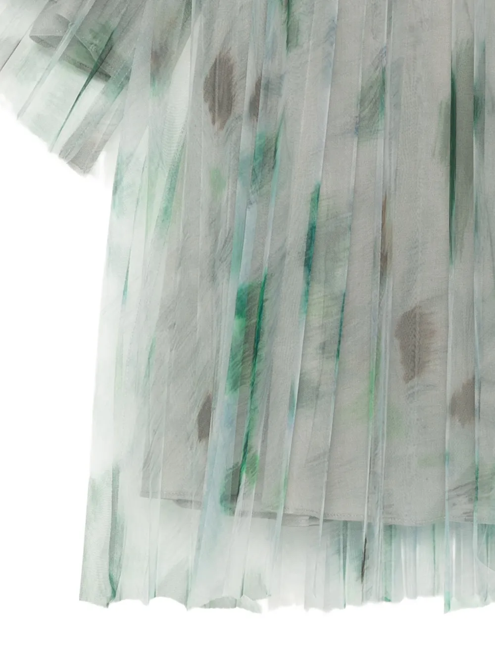 jnby by JNBY Geplooide jurk met print Wit