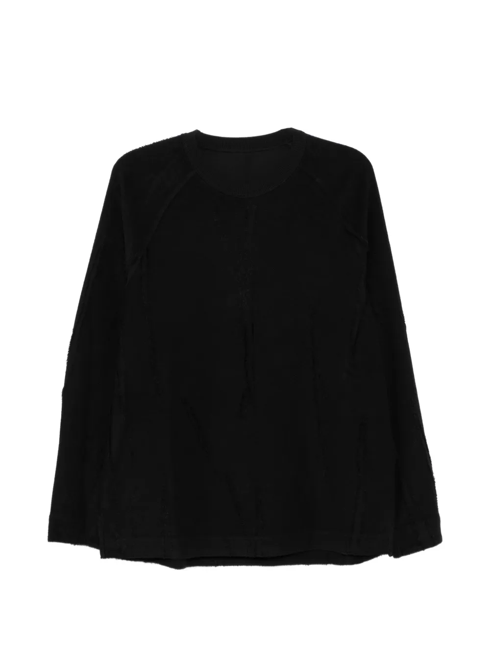 CROQUIS Sweatshirt mit Ziernähten - Schwarz