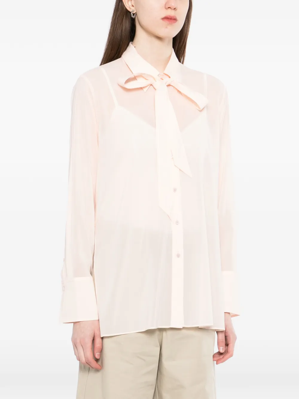 Less Sheer Shirt - Pink 