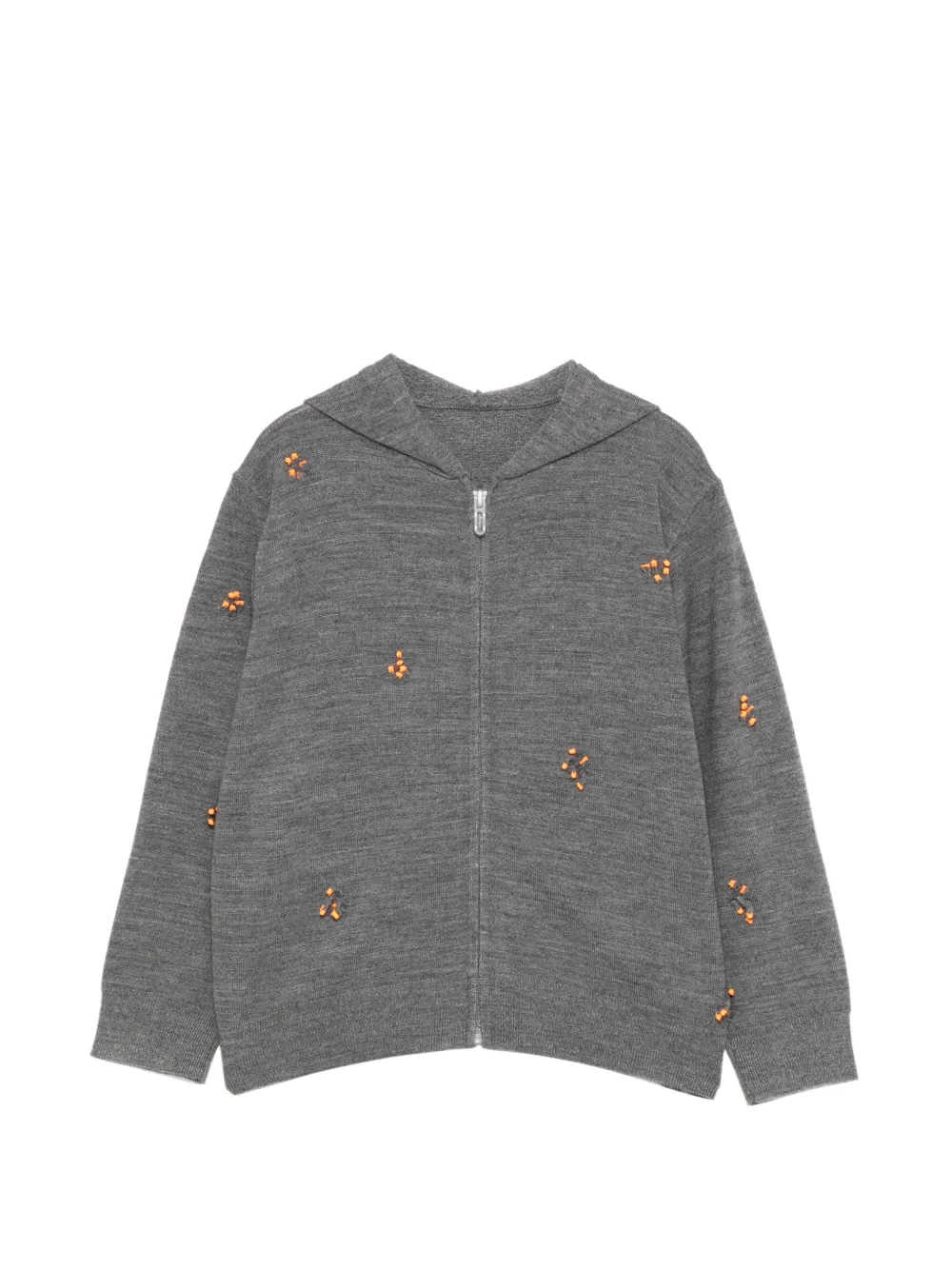 jnby by JNBY 3d flower zip-up hoodie - Grau