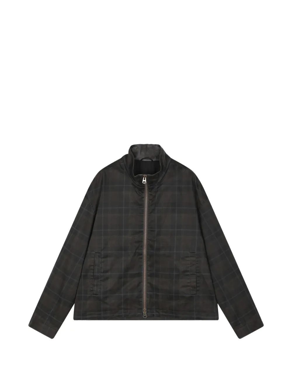 CROQUIS Karierte Jacke - Grau