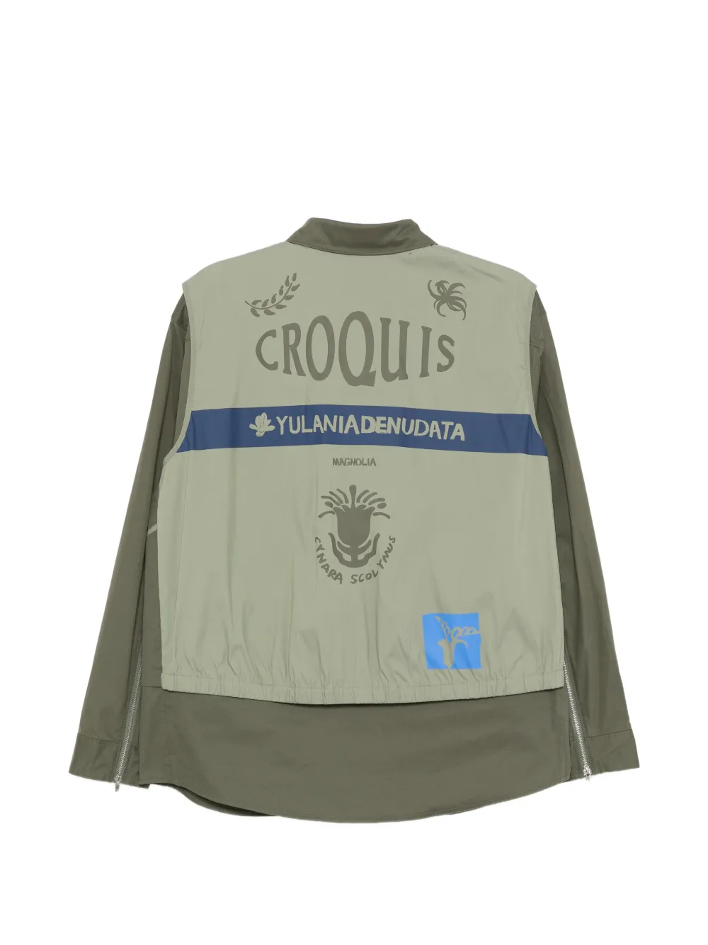  Croquis Logo-print Jacket - Green 