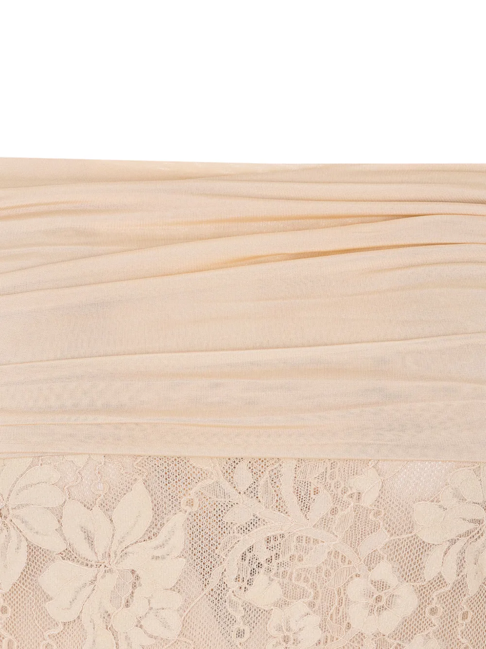 ZIMMERMANN Gedrapeerde body met kant Beige