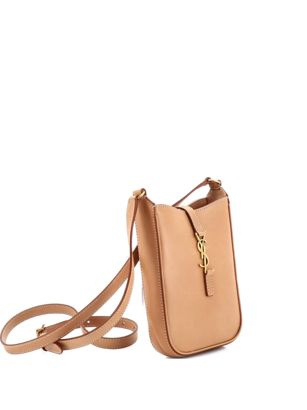 Saint Laurent Pre-Owned Borsa a tracolla Le 5 a 7 mini verticale in pelle - Toni neutri