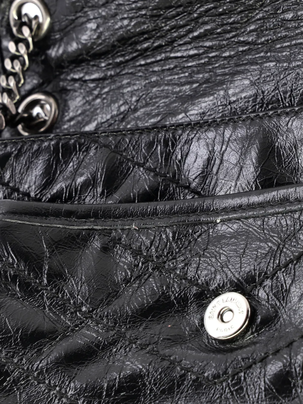 Niki Chain Flap Bag Matelasse Chevron Leather Baby Shoulder Bag