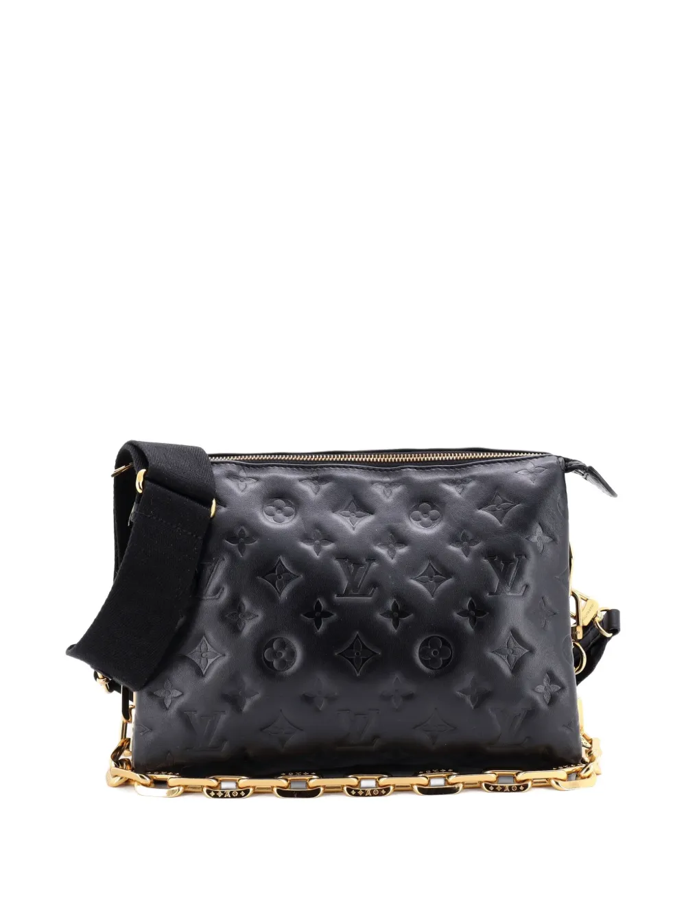 Louis Vuitton Pre-Owned Coussin Bag Monogram Embossed Lambskin PM crossbody bag - Schwarz