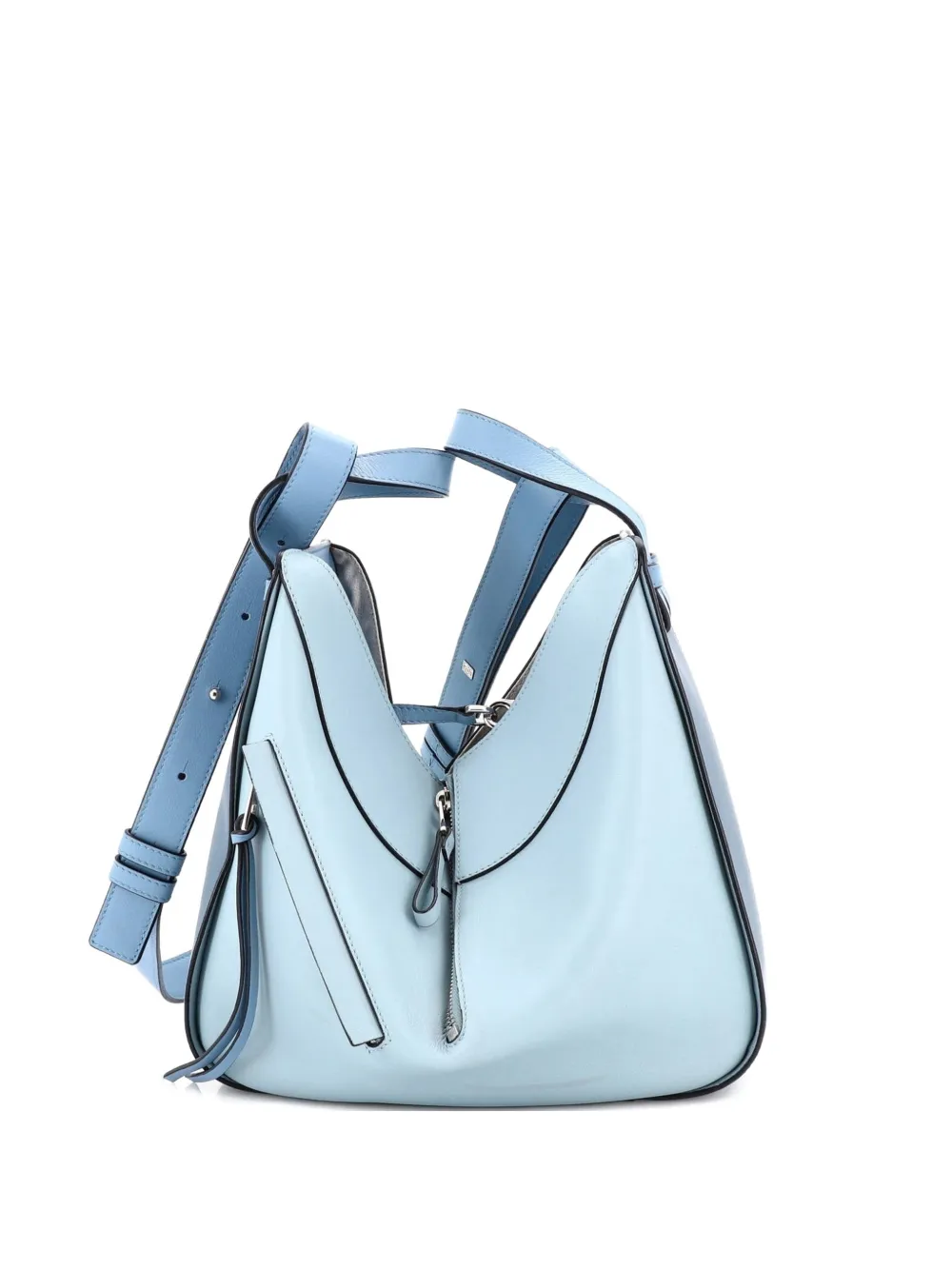 Loewe Pre-Owned Borsa a spalla Hammock piccola in pelle - Blu