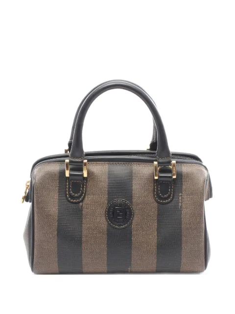 Fendi Pre-Owned 2000s mini Pecan Boston striped tote bag