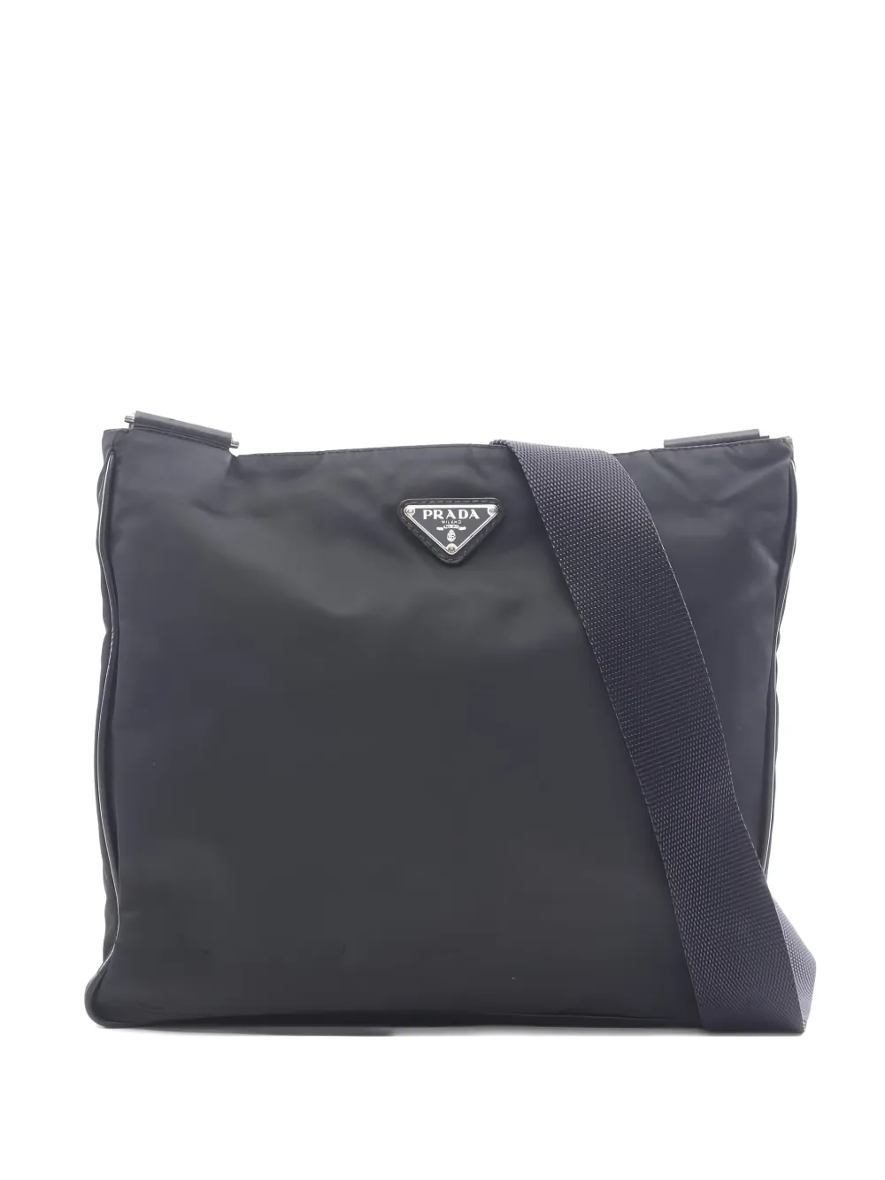 Prada Pre-Owned 2000s logo plate shoulder bag - Nero