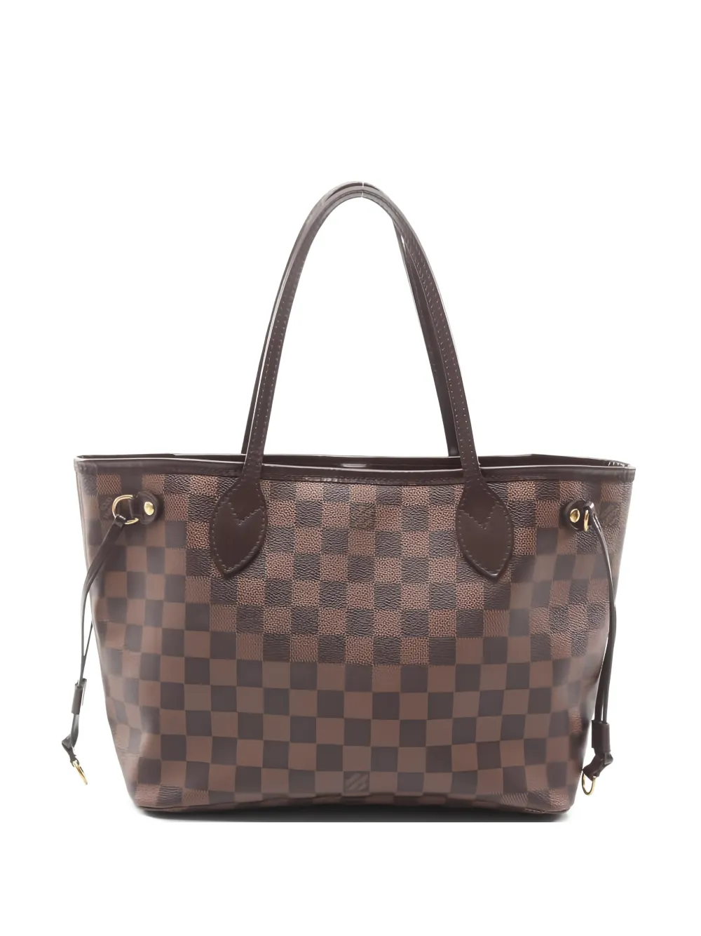 Louis Vuitton Pre-Owned 2015 Neverfull PM checked shoulder bag - Marrone